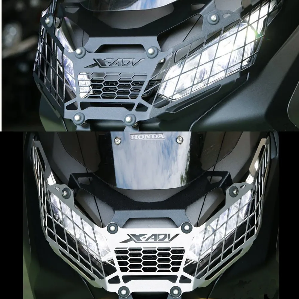 

Motorcycle Front Headlight Head Lamp Light Grille Guard Cover Mesh Guard Protector For Honda X-ADV XADV 750 XADV750 2017 2018