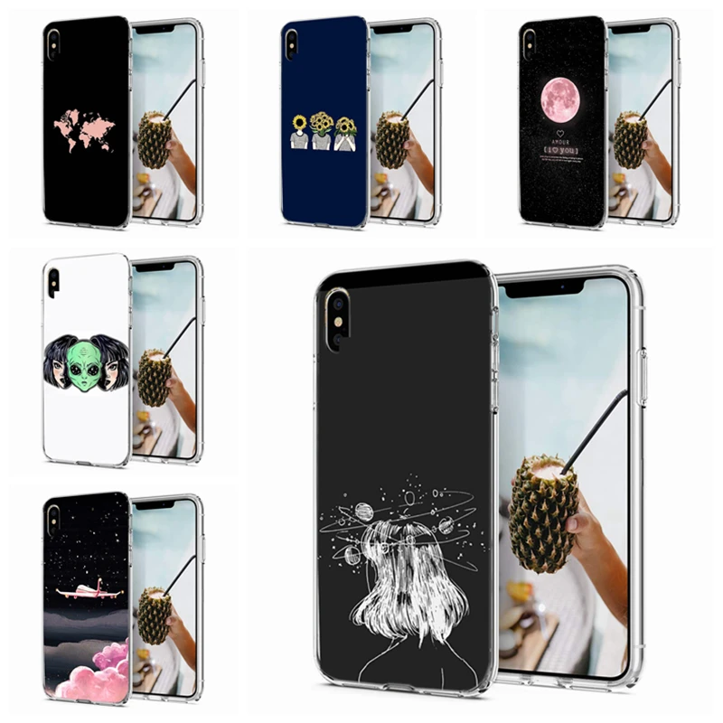Мягкий ТПУ чехол Funny planet для iPhone 6s Plus XS XR Max 7 7Plus 8 6 6S Gameboy прозрачный силиконовый