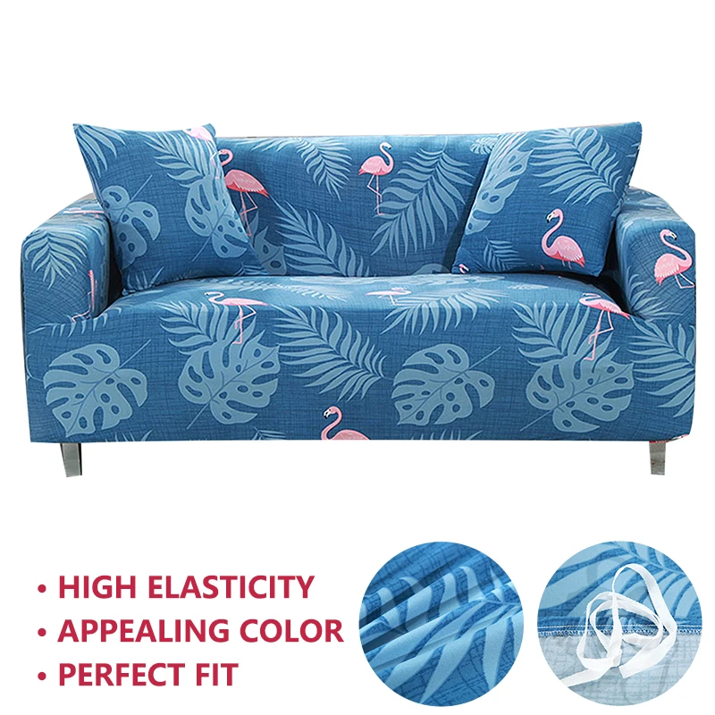Forcheer Sofa Cover Elastic Stretch l shaped Modern Floral Printing For Living Room Loveseat |