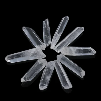 

1Pcs New Collectables Clear Polished Wands Healing Specimen Natural Stones And Minerals Quartz Crystals Gift Home Decor Crafts
