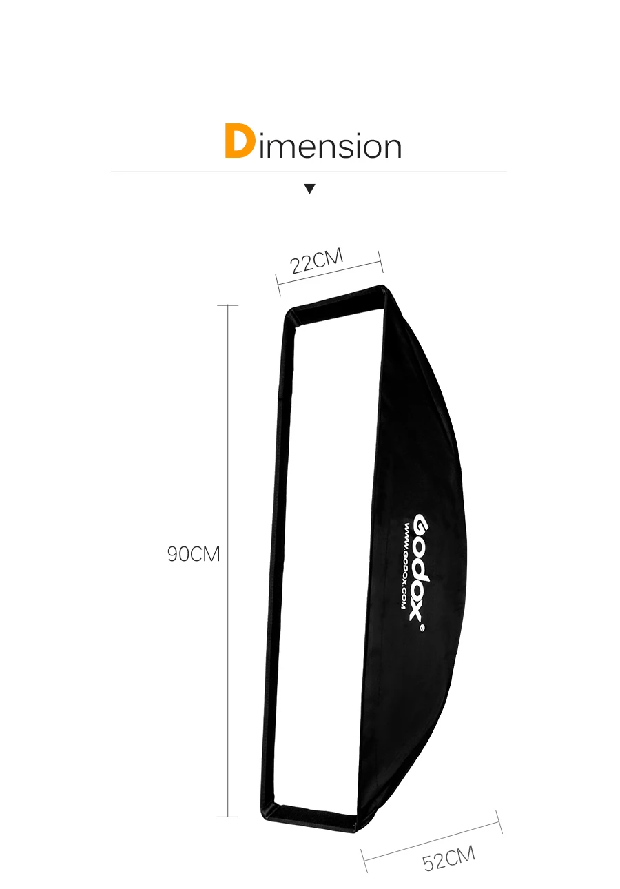 2 шт. Godox " x 35" 22x90 см сотовый софтбокс с решеткой для фото строб студия флэш софтбокс Elinchrom крепление софтбокс