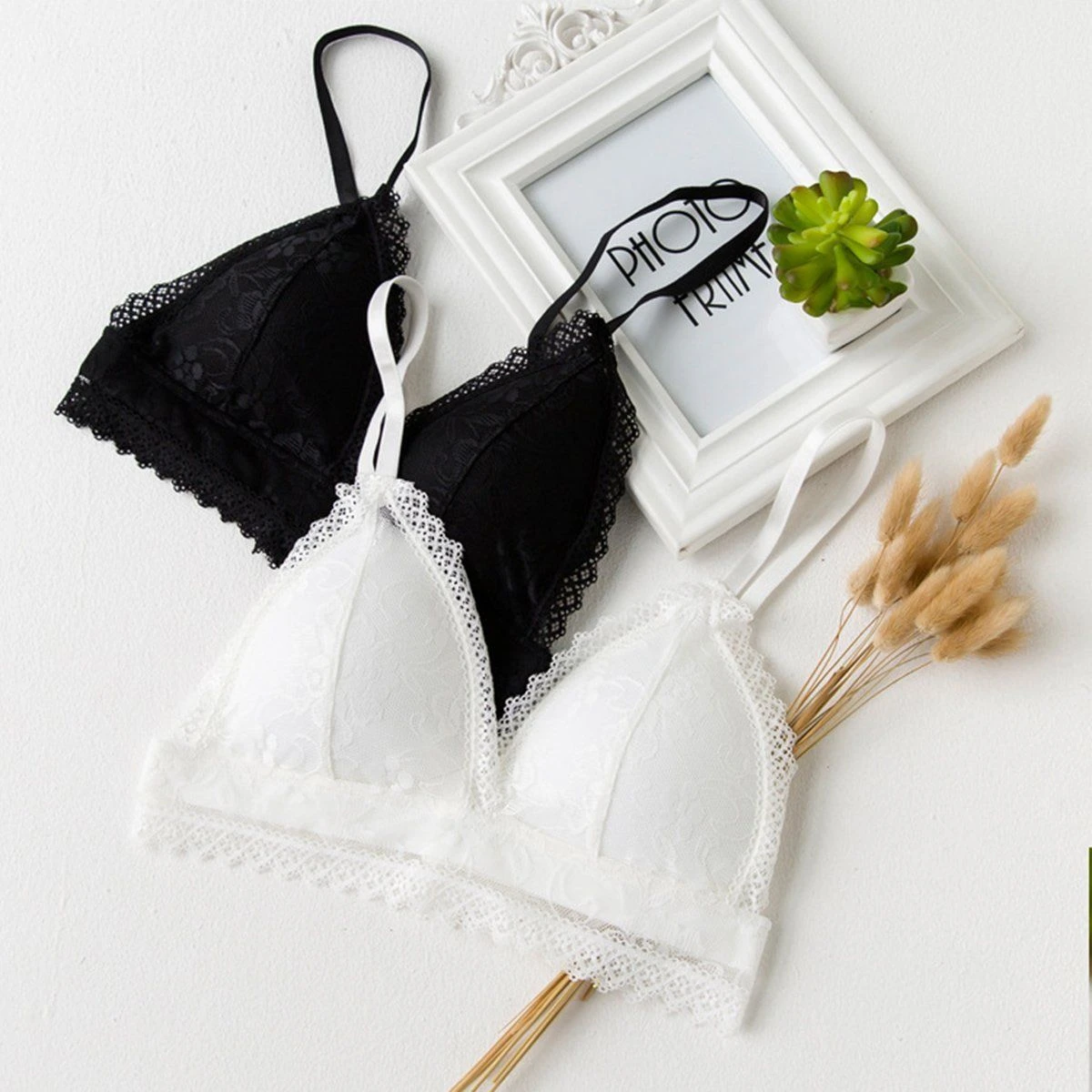 2019 Women Floral Lace Bralette Padded Padded Minimizer Full Crop Top Bra Bustier 2019 Women Floral Lace Bralette Padded Padded Minimizer Full Crop Top Bra Bustier