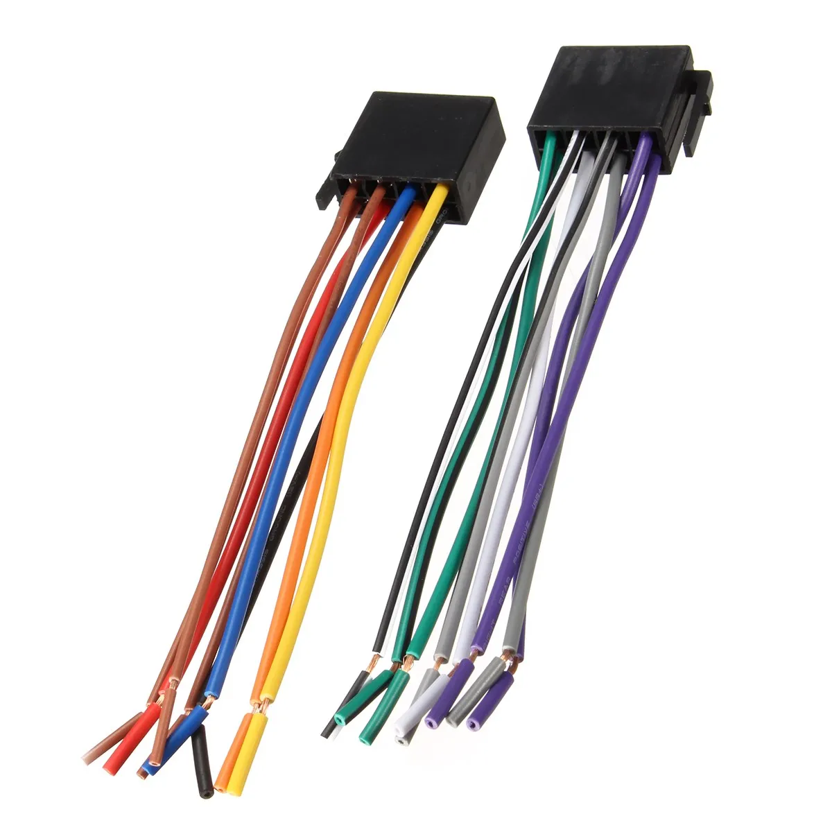 Universal Wire Harness Adapter Connector Cable Radio Wiring Connector Plug for Auto Car Stereo System