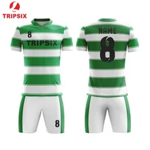 Футбольная форма с синим ленты Полный сублимационный форма футбольной команды