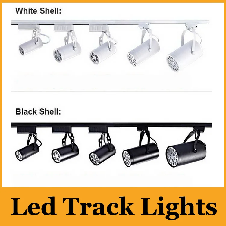 Черный/белый корпус 10 Вт 800 люмен светодиодные трековые светильники 120 Угол Теплый/натуральный/холодный белый светодиодные точечные светильники AC 85-265 V+ ce rohs ul cUL