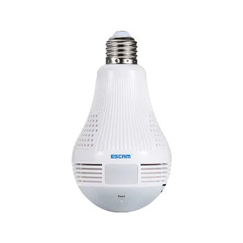 

ESCAM QP136 960P Bulb WIFI IP Security Camera 360 Degree Panoramic H.264 Infrared Indoor Motion Detection