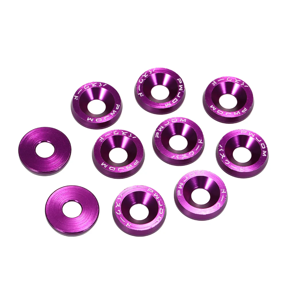Billet Aluminum Fender Bumper Washer Bolt Engine Bay Dress Up Kit Universal Screw Bolt Car Styling Car Accessories