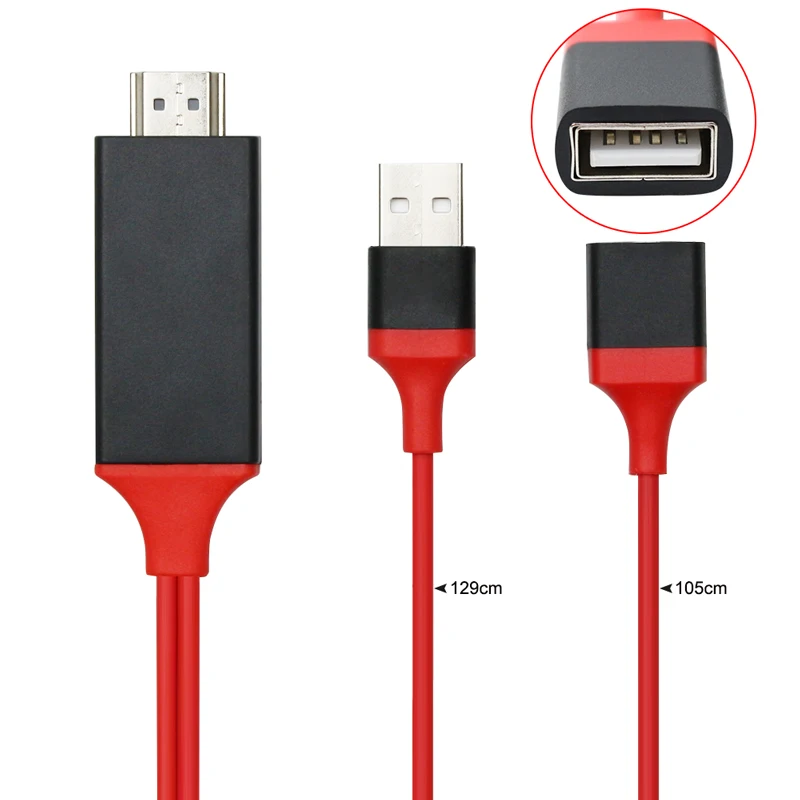 1 м MHL к HDMI адаптер 1080P Micro USB кабель для IOS/Android Samsung Galaxy телефоны HD TV кабель|Кабели HDMI|
