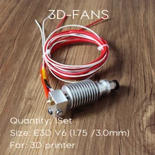-Расстояние 3D принтер V6 J-head hotend для 1.75mm/3.0mm E3D Боуден экструдера 0.2 /0.3/0.4/0.5mm сопла ПЛАТФОРМЫ 1.4