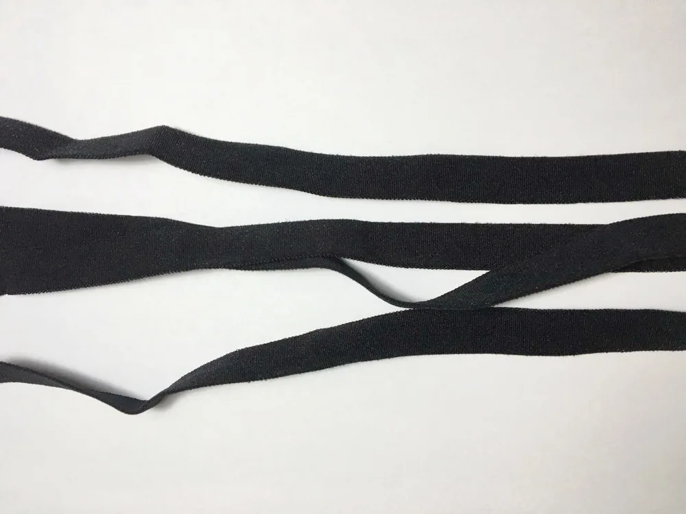 Эластичная лента для одежды Ширина 20 метров 1 см черного/белого цвета|white elastic