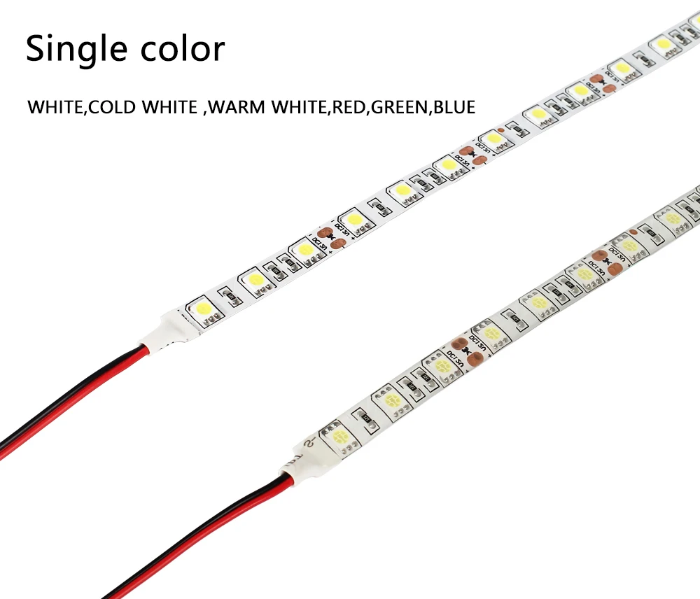 DC12V 5M LED Strip 5050 RGB,RGBW,RGBWW 60LEDs/m Flexible Light 5050 LED Strip RGB White,Warm white,Red,Blue,Green