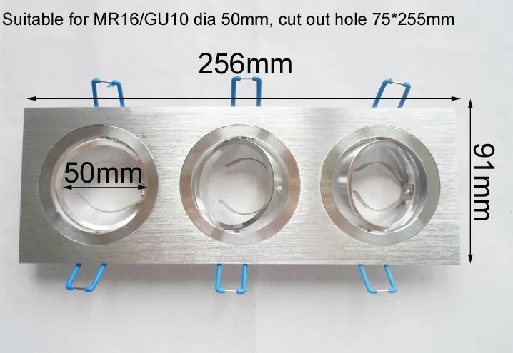 6 шт алюминиевый GU10 светильник MR16 держатель квадратная осветительная арматура led вниз свет край кронштейн 2 в 1 и 3 в 1 dia50mm DIY наборы