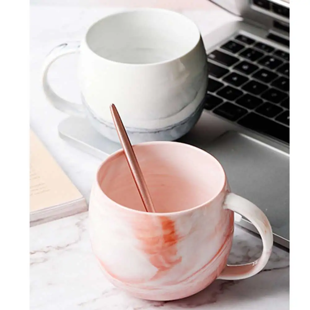 Мраморный узор чашка Творческий керамический кофе чашка простая Пара кружка чашка для воды бытовой живот молоко чашка изысканный подарок
