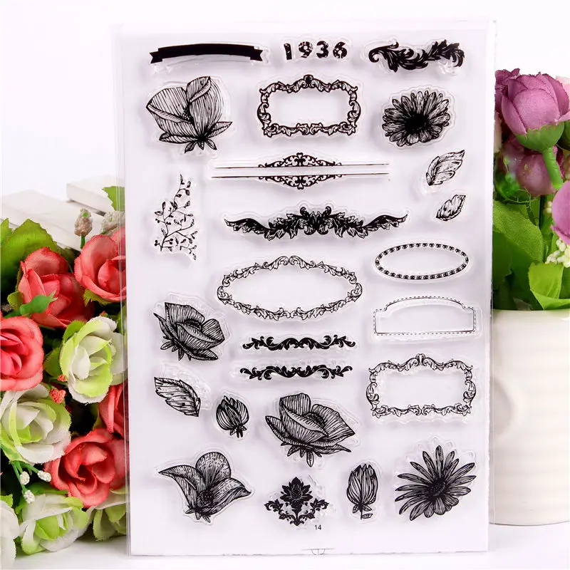 Rubber Silicone Clear Stamps for Scrapbooking Tampons Transparents Seal Background Stamp Card
