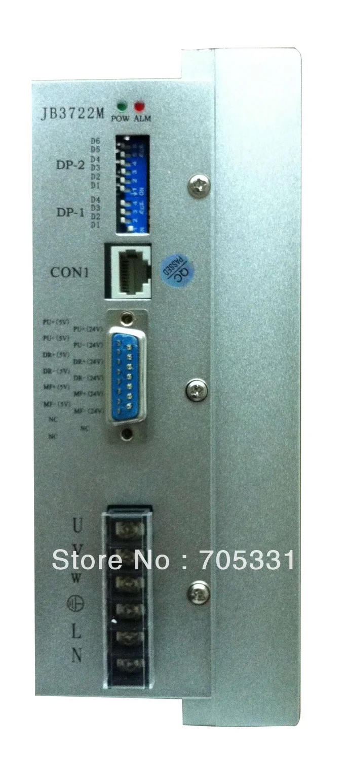 

Stepper Digital Driver JB3722M AC110-220V 1.2-7.0A 300 Microsteps Matching 3phase stepper motor size 86mm, 110mm and 130mm