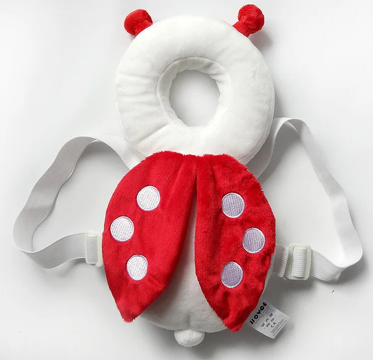 Защитная Подушка для новорожденного малыша с защитой головы на спине, подушка для младенцев, упряжь для малышей, головной убор, крылья, пчела, Детская защитная накладка на голову - Цвет: Ladybird
