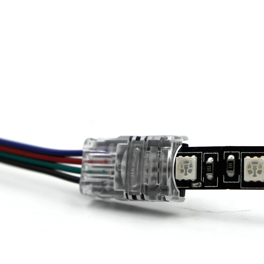 5pcs RGB Cable Adapter Clip Connector Wire Strip Connector solderless