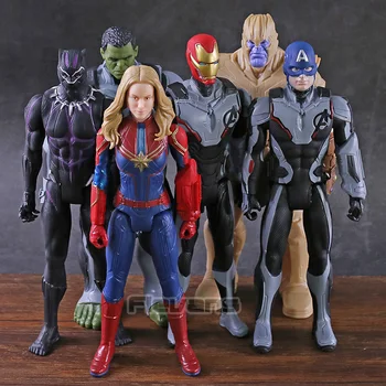 

Avengers Endgame Titan Hero Series Power FX Thanos Hulk Captain America Iron Man Black Panther 12" PVC Action Figure Toy