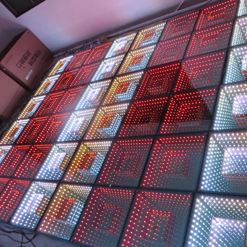 Горячая продажа 3D Зеркало led танцпол диско свет для свадьбы ночной клуб|Эффект