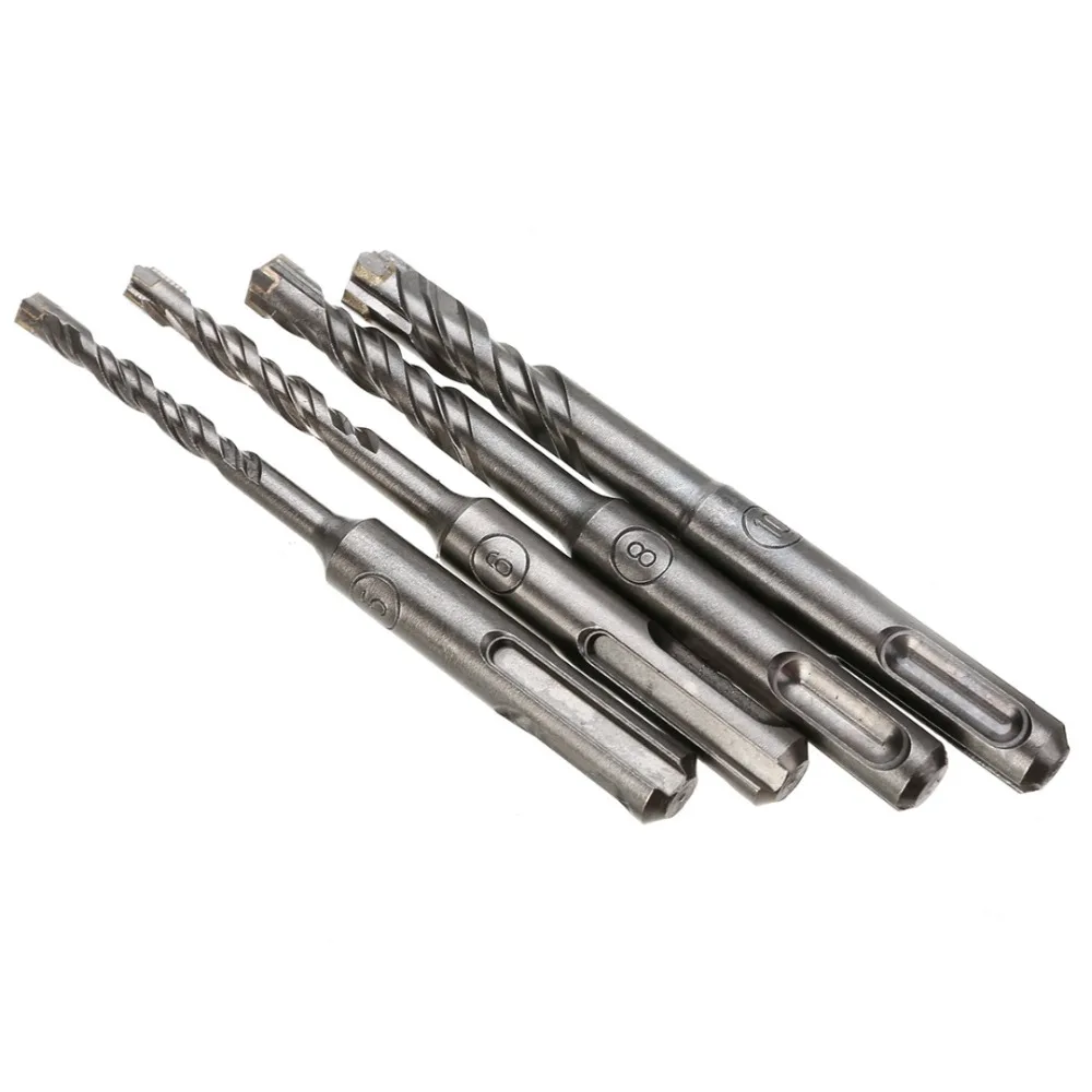 110mm 5/6/8/10mm Masonry Twin spiral Hammer Drill Bits Crosshead Twist Drill Bit For Power Tools