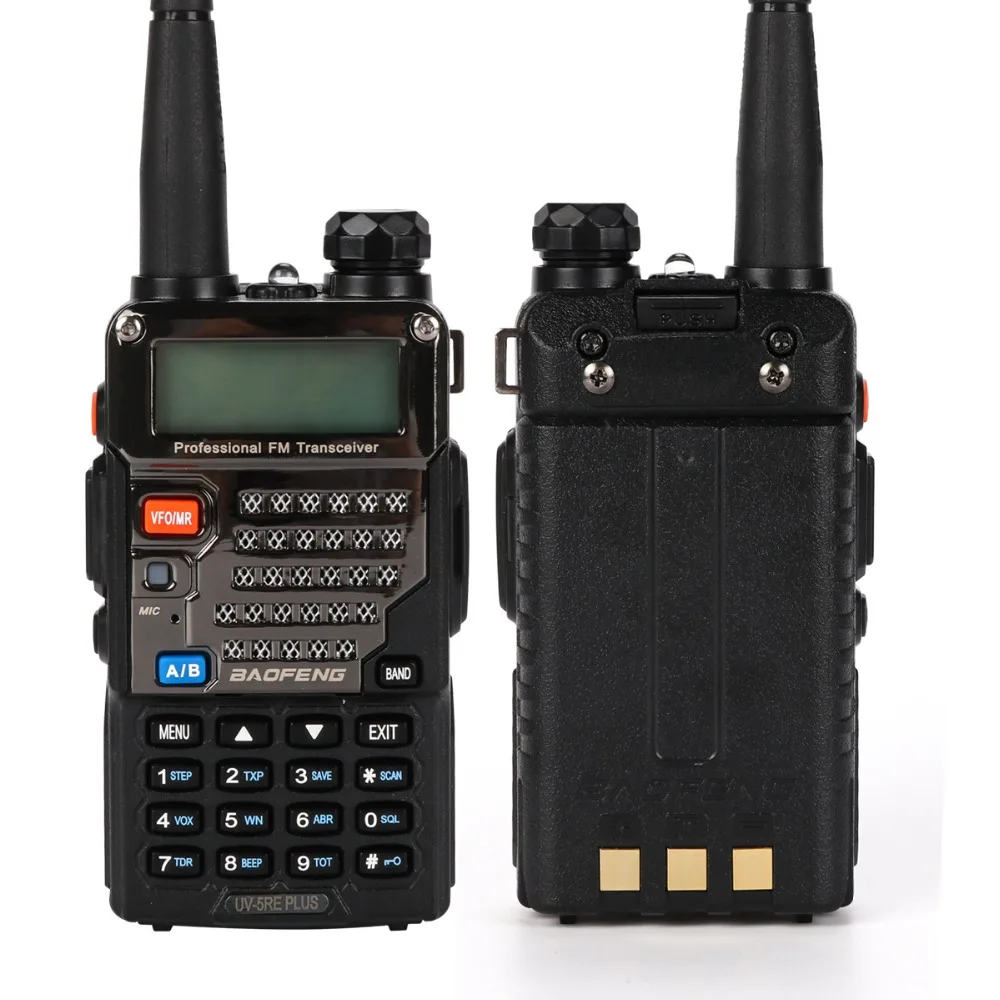 Baofeng BF-UV-5RE Plus Walkie Talkie Dual-Dand VHF/UHF CTCSS& CDCSS двухсторонняя рация 136-174 МГц/400-520 Гц ЖК-дисплей