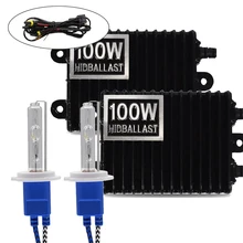 6000K H1 H3 H4 H7 H11 9006 100W 4300K 8000K Ballast HID Xenon Kit 12V Car Light Headlight 9005 9006