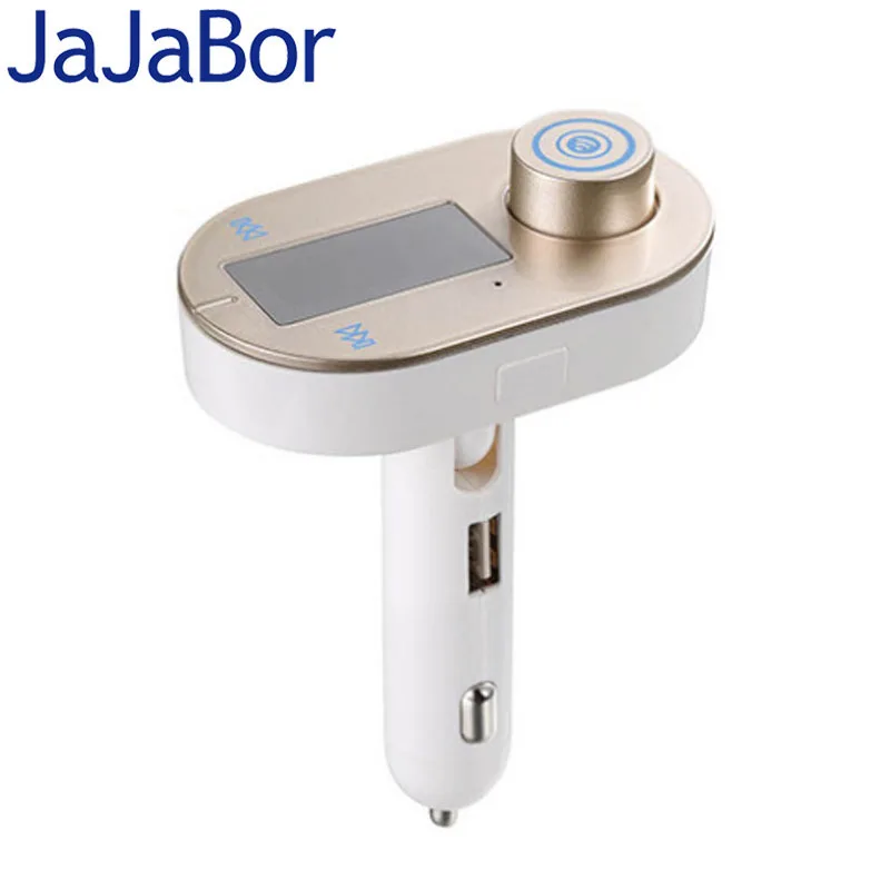 

JaJaBor FM Transmitter Modulator Car Mp3 Player Wireless Bluetooth Handsfree Car Kit A2DP Support TF Card Playback USB Charger