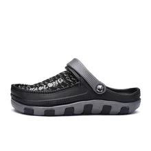 Новинка; садовые Вьетнамки; водонепроницаемая обувь; мужские быстросохнущие летние пляжные шлепанцы; уличные сандалии без застежки; спортивная обувь с отверстиями; Zapatos