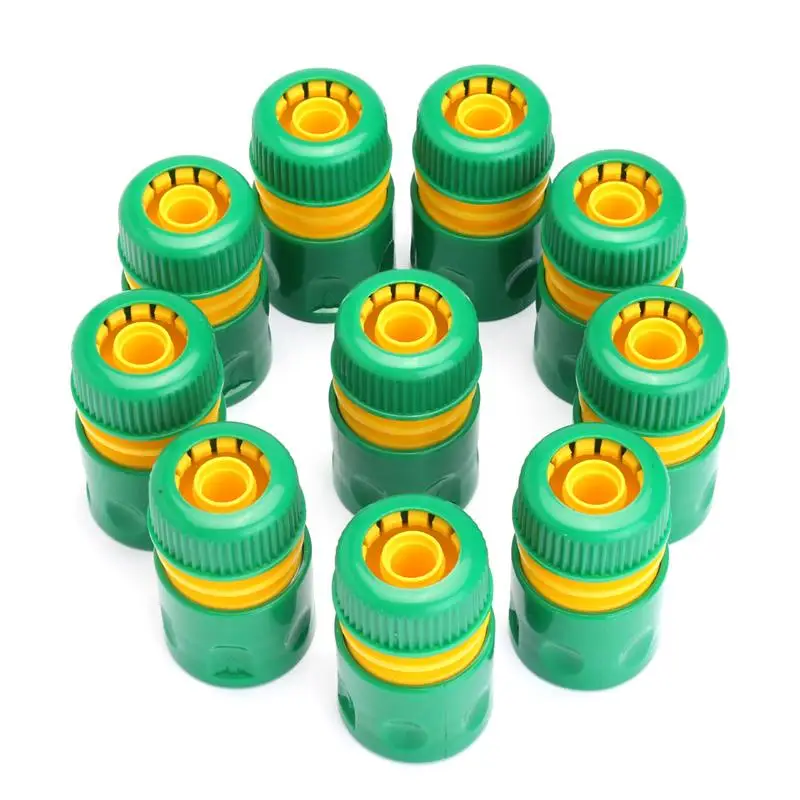 

HOT-10Pcs 1/2 inch Hose Garden Tap Water Hose Pipe Connector Quick Connect Adapter Fitting Watering