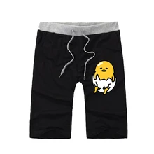 Мультяшка Гудетама хлопковые шорты джоггеры летние короткие брюки повседневные шорты wo мужские укороченные брюки подростковые короткие спортивные брюки