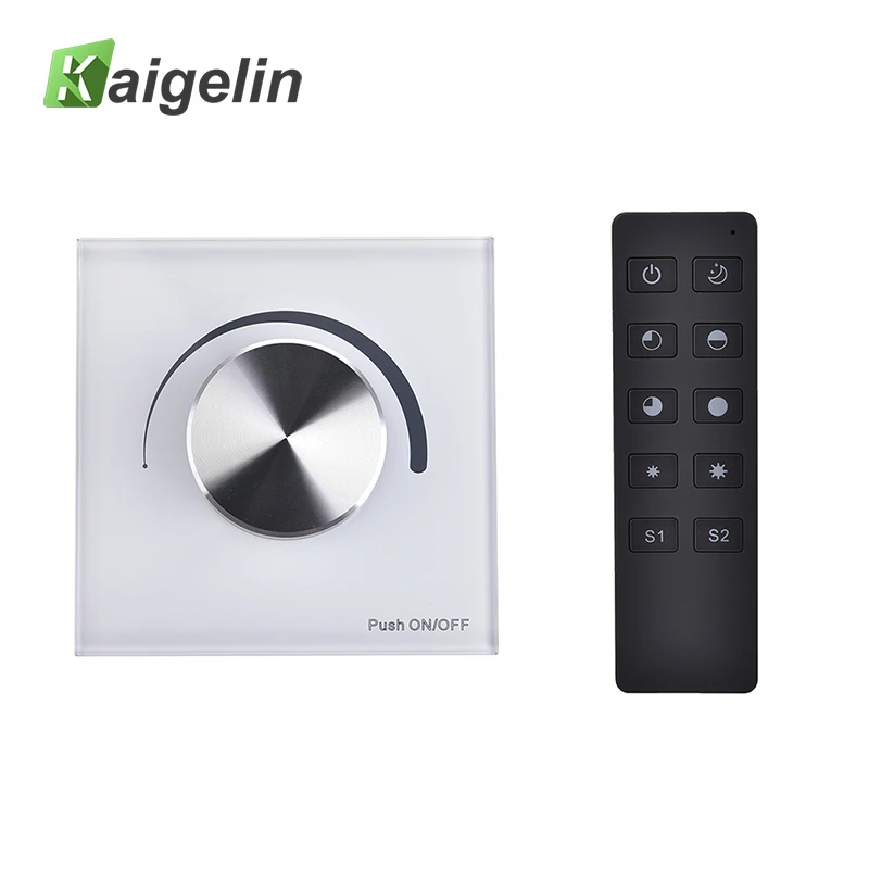 AC 85 265V Triac LED Dimmer 220V LED Controller Knob Dimming Panel S1 K