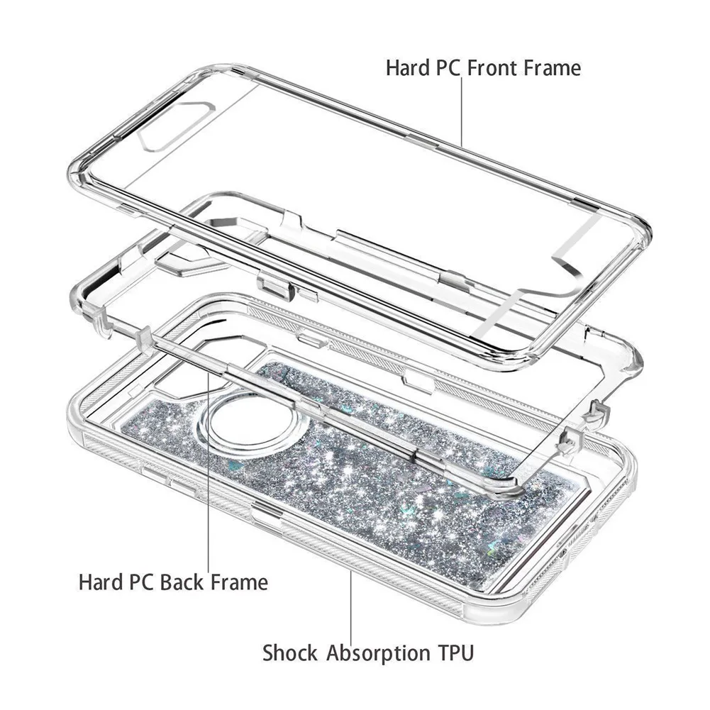 MAYROUND Гибридный 3D блеск Броня чехол для iphone 8 Plus X десять динамический песок ударопрочный телефон чехлы для 6 S 7 Plus