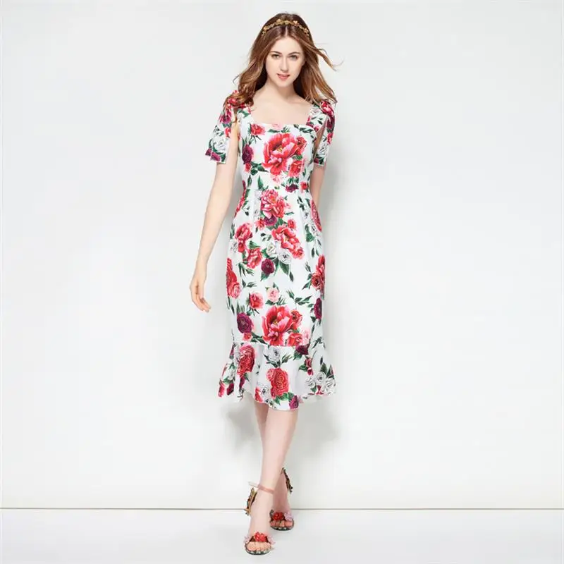 Buy Summer Dress 2018 High Quality Women Designer