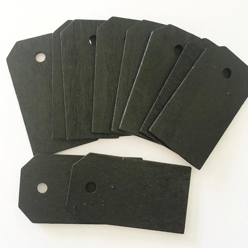 25 Pieces Blank Wood Wooden Gift Tags Blackboard Chalkboard Message Board