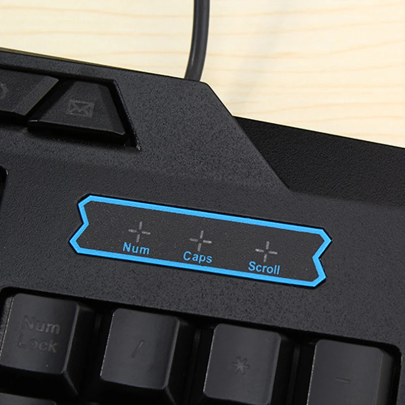Механическая с подсветкой Клавиатура геймера USB клавиатура Трехцветная