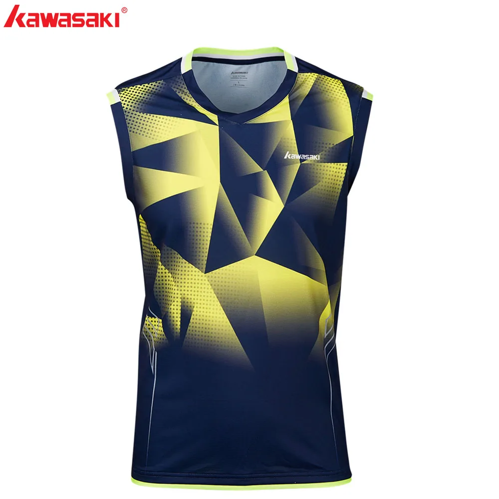 Skup Koszulka letnia Fitness KAWASAKI koszulka bez rękawów Quick Dry Comfort męska koszulka tenisowa koszulka do biegania Badminton ubrania gimnastyczne ST S1109