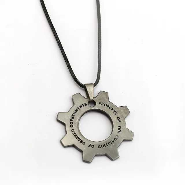 Gears of War Necklace Gear Shape Pendant Fashion Rope Chain Necklaces
