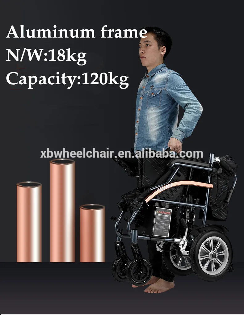 Free shipping foldable lightweight electric power font b wheelchair b font for font b disabled b