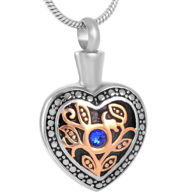 Cremation Jewelry for Ashes Heart Pendant Urn Necklace Keepsake in Memory