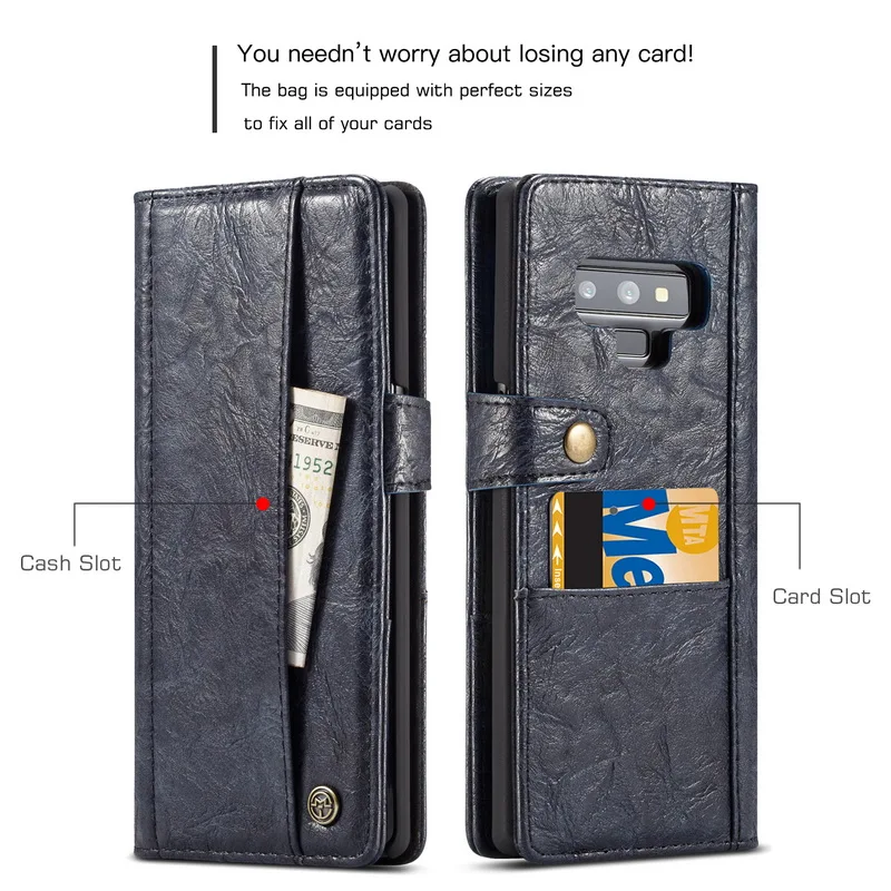 

Retro Leather Flip Wallet Phone Case For Samsung Galxy Note 9 8 S9Plus S8 Card Holder Cover For Samsung S8 S9 Plus S7 Edge Purse