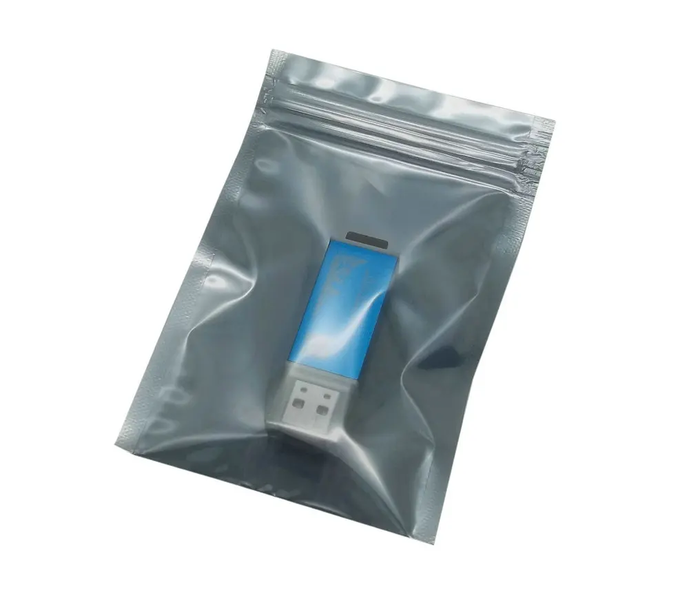 

200pcs/lot 8*12cm Anti-Static Shielding Bags ESD Anti Static Package Bag ZipLock Waterproof Self Seal Antistatic Packing Bag