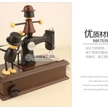 Музыкальная шкатулка на День святого Валентина, 8 тонов, механический Тип подарков, швейная машина для влюбленных