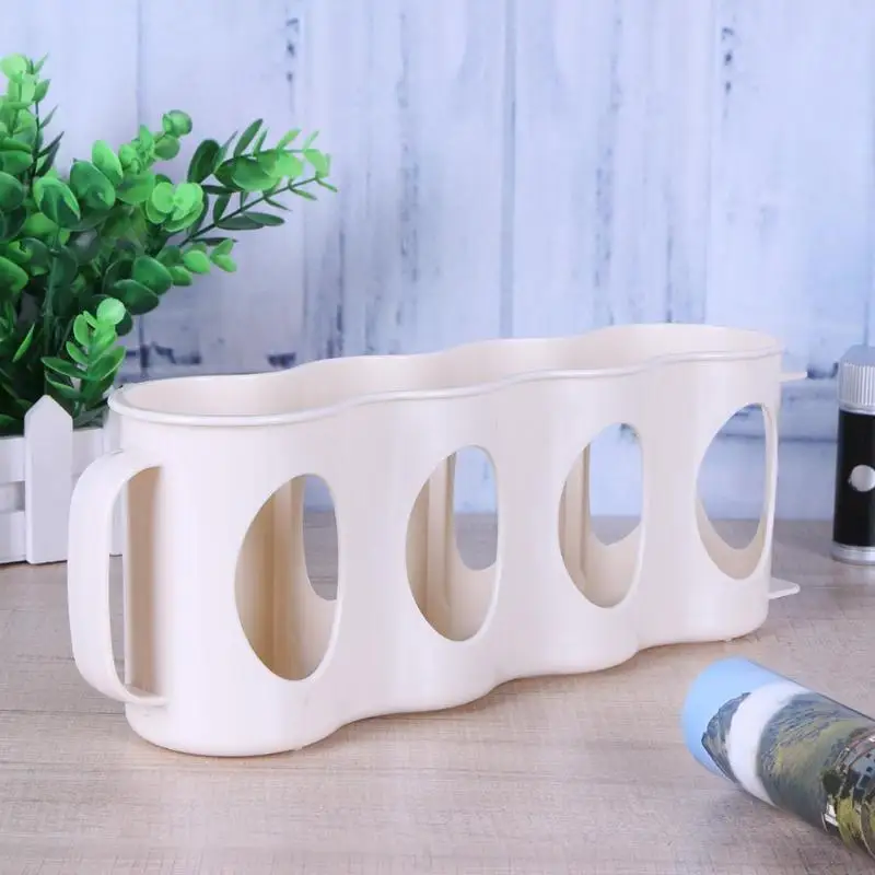 

4 Grid Beer Drink Storage Racks Holder Shelf Refrigerator Organizer Box Cans Kitchen Organizer Space-saving Party Supplies
