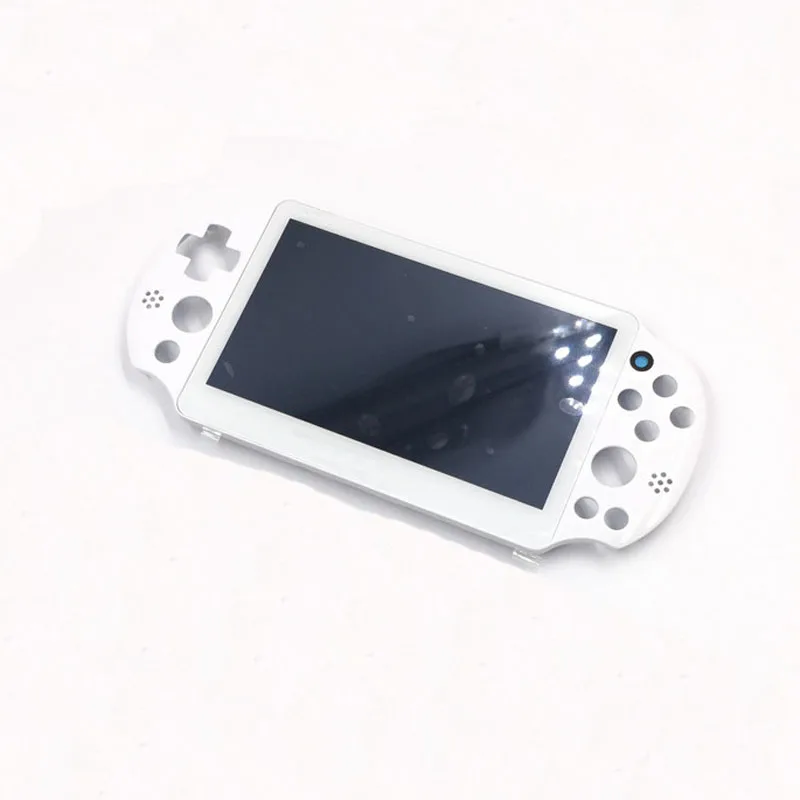 Собранный ЖК-экран с рамкой для PS Vita 2000 Slim для psv 2000 psv 2000 lcd Len - Цвет: White with frame