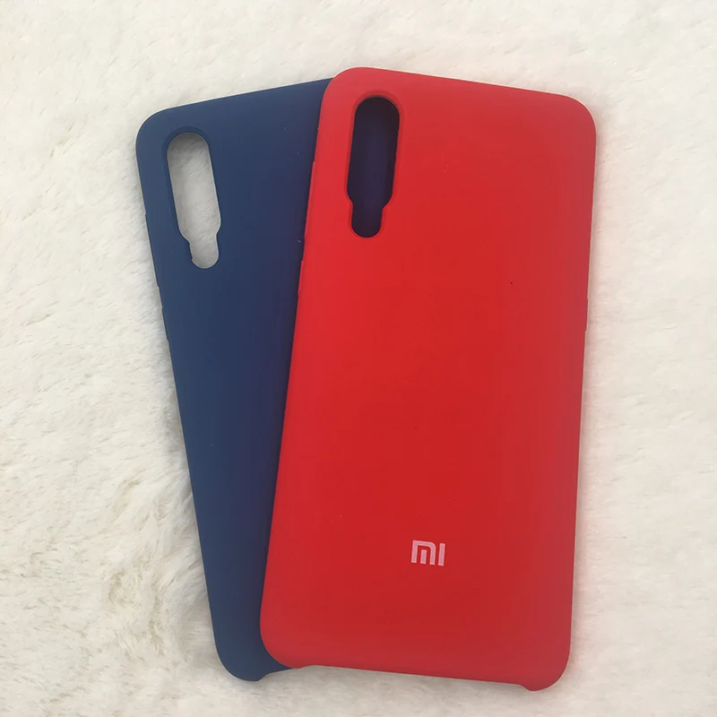 

Original Xiaomi 9 Protective Rubber Tpu Back Cover Shell for Xiaomi Mi 9 Liquid Silicone Hard Case 6.39 inch with logo 10pcs/lot
