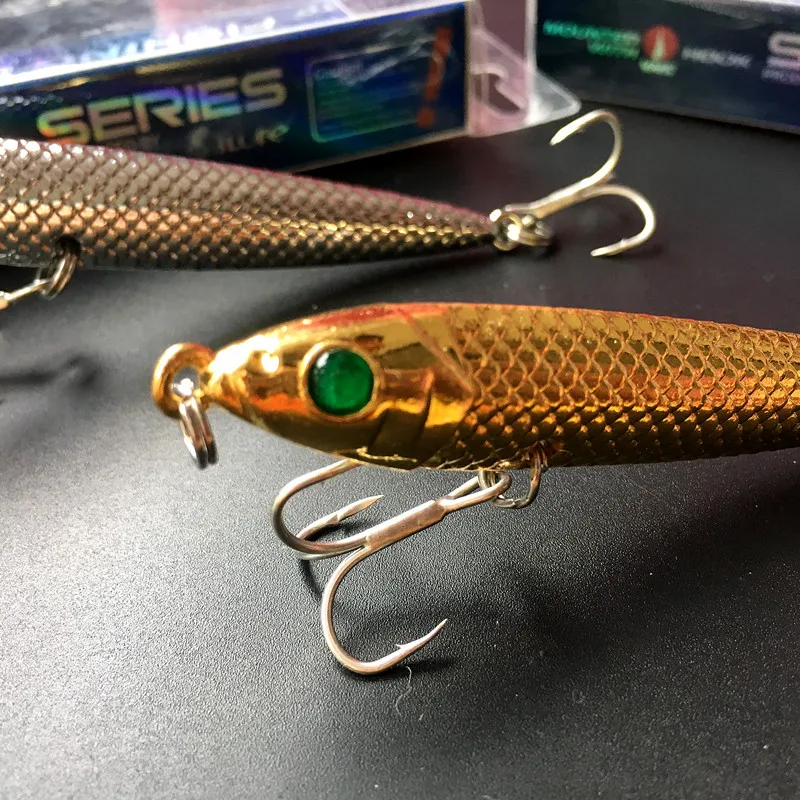 

Free shipping 1pc 80mm 24g sinking lure pencil bait ,hard stick lure marlin game tuna big loud rattle,Metal pencil lure bait