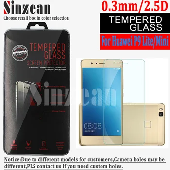 

Sinzean 100pcs For Huawei P9 lite mini tempered glass screen protector 9H (0.3mm/2.5d) with retail package