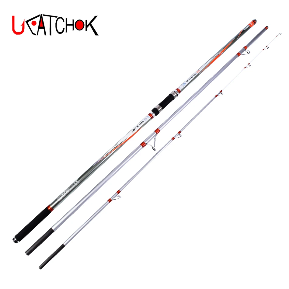 

4.2M 100-250g 40T&30T Mixed high carbon fiber max.350g Cast Weight UH fast action surf rod long casting rod beach far shot rods