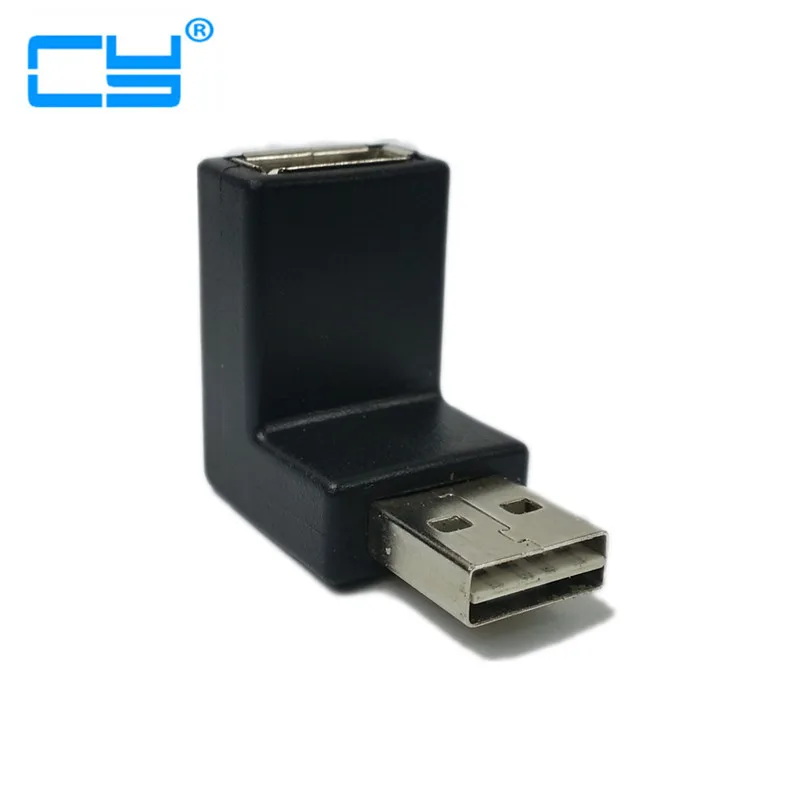 Удлинительный адаптер USB 2 0 A типа Папа мама двусторонний дизайн с углом наклона 90