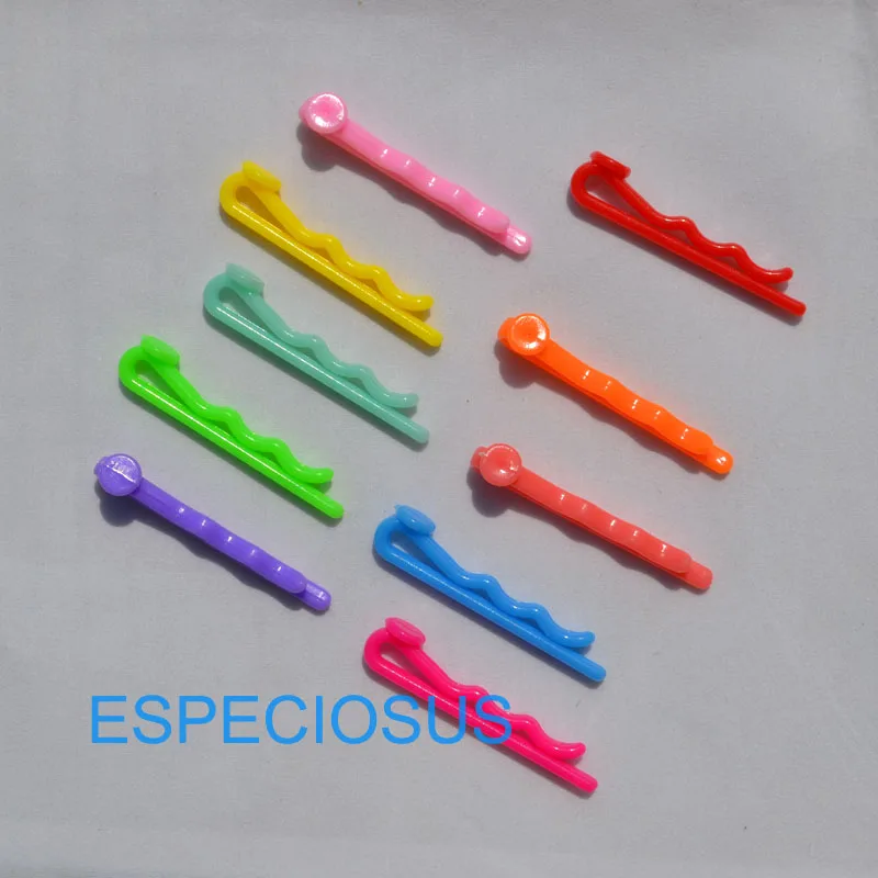 30 шт., милые аксессуары для волос для девочек, милые разноцветные пластиковые заколки для волос, милые заколки ярких цветов, Подарочный Отдел рукоделия